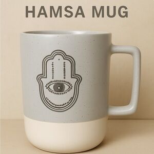 Hamsa Hand Mug • Ceramic Speckled Coffee Cup • Market Finds 2022
